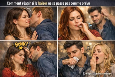 Comment réagir si le baiser ne se passe pas comme prévu ?