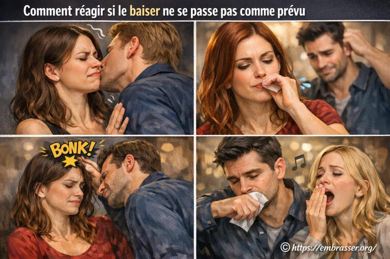 Comment réagir si le baiser ne se passe pas comme prévu ?