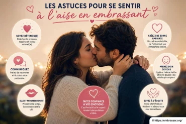 Les astuces pour se sentir à l’aise en embrassant